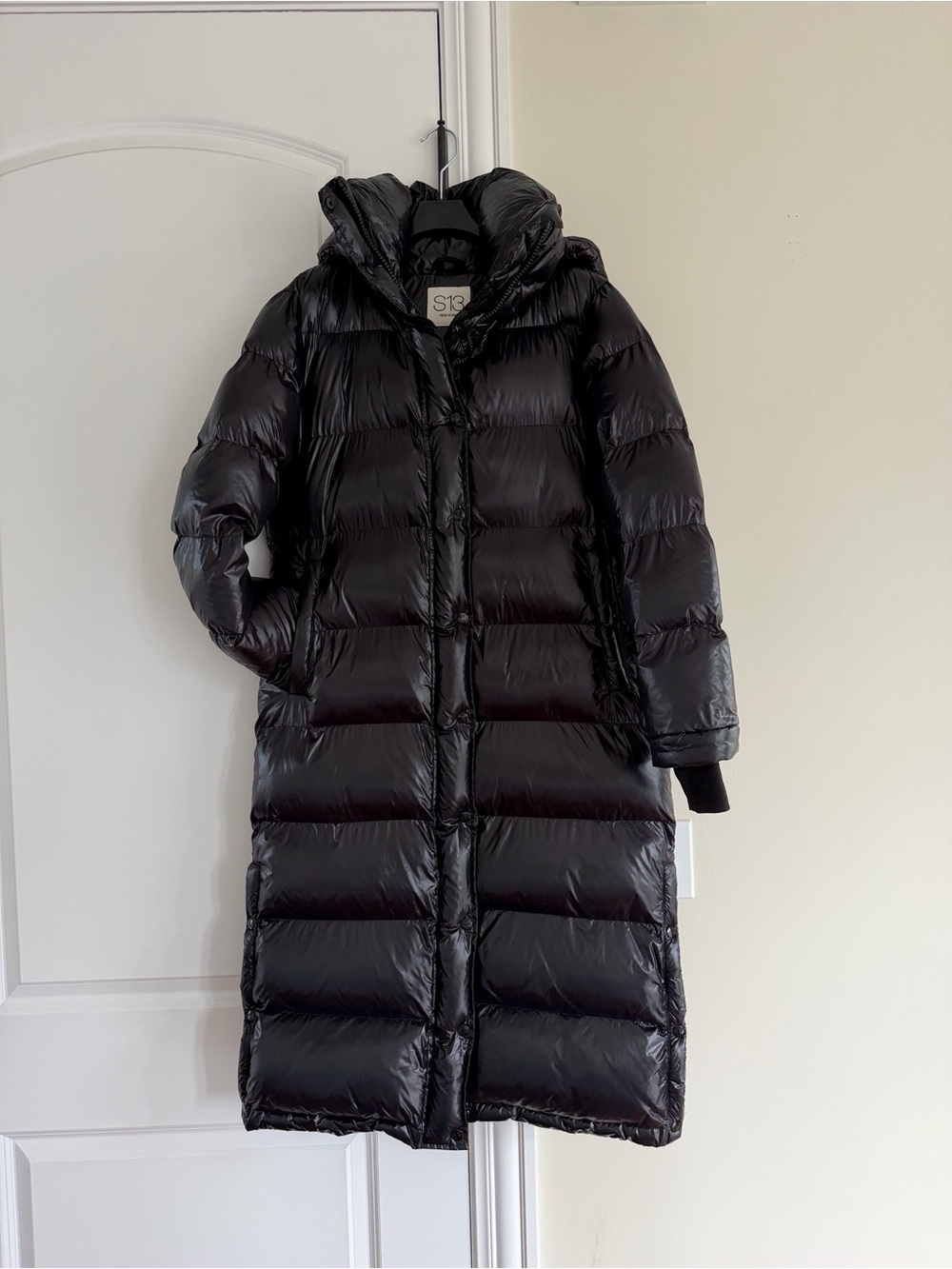 S13 Puffer Coat Women's Black Size Medium Like New